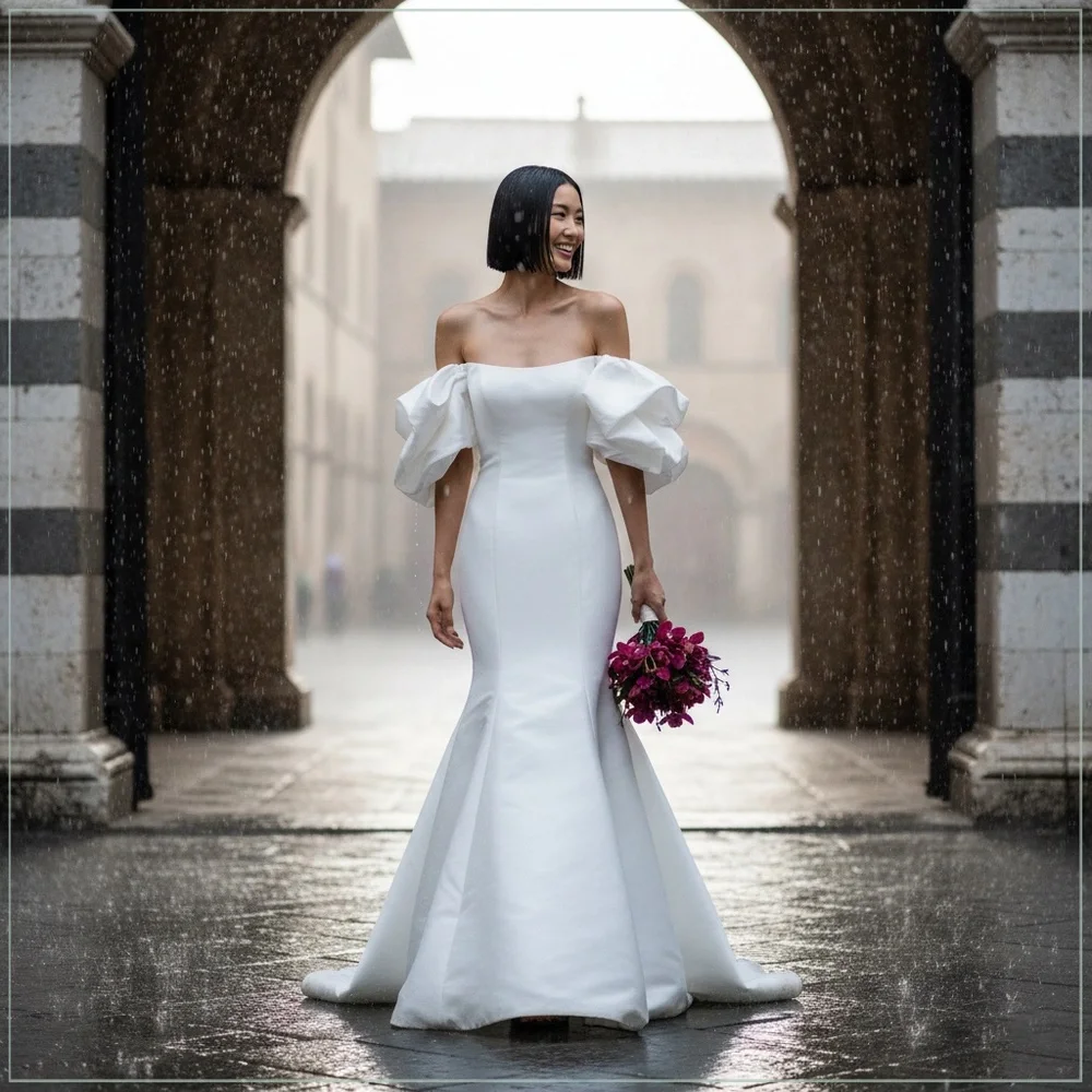 $8500 Monique Lhuillier ‘Admire’ Mikado Silk Runway Bridal Gown - Picture 14 of 16